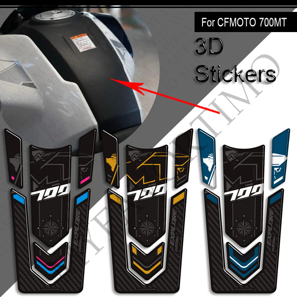 CFMOTO 700MT Decals Kit 丨 Tank Pad and Side Stickers