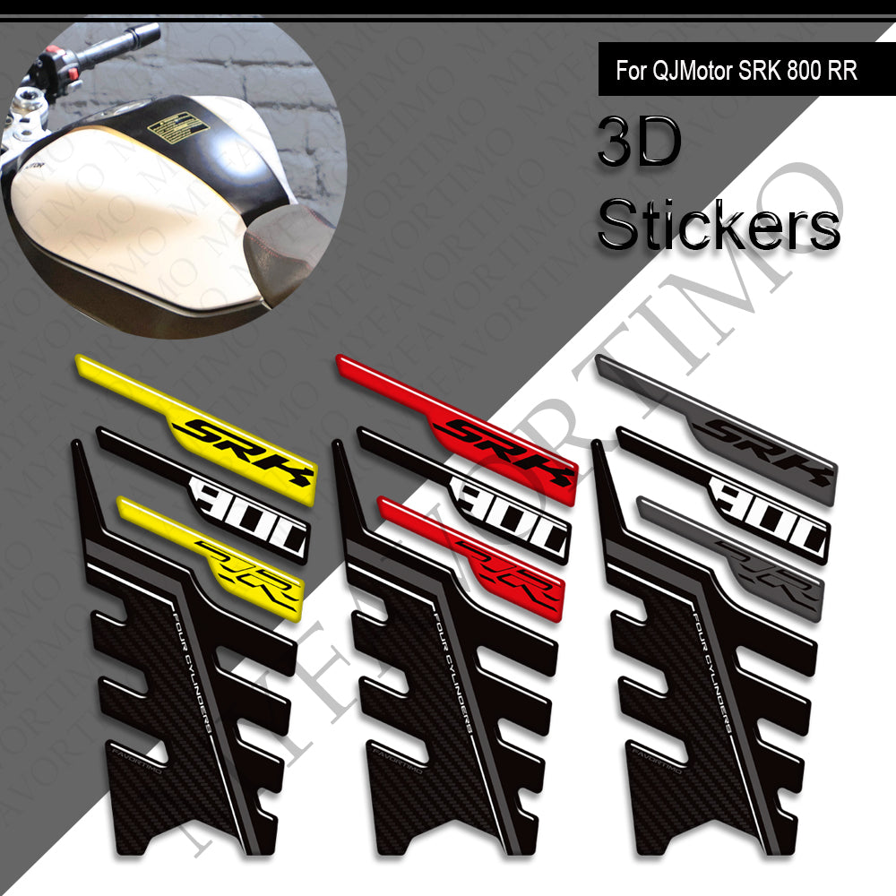 QJMotor SRK 800 RR Decals Kit | Tank Pad & Side Stickers