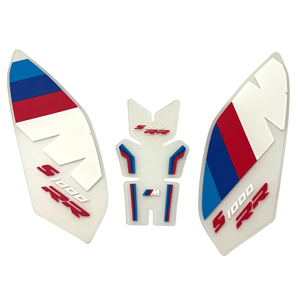 BMW S1000RR Rubber Anti-Slip Tank Pad Kit 2019-2023 丨 Center Pad and Side Grips