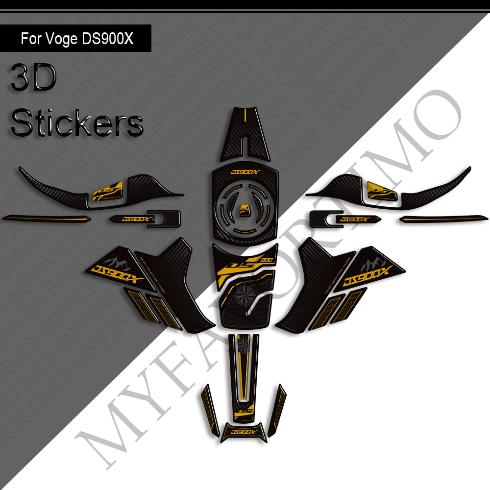 VOGE DS900X Decals Kit 2024-2025 | Handguard and Tank Stickers