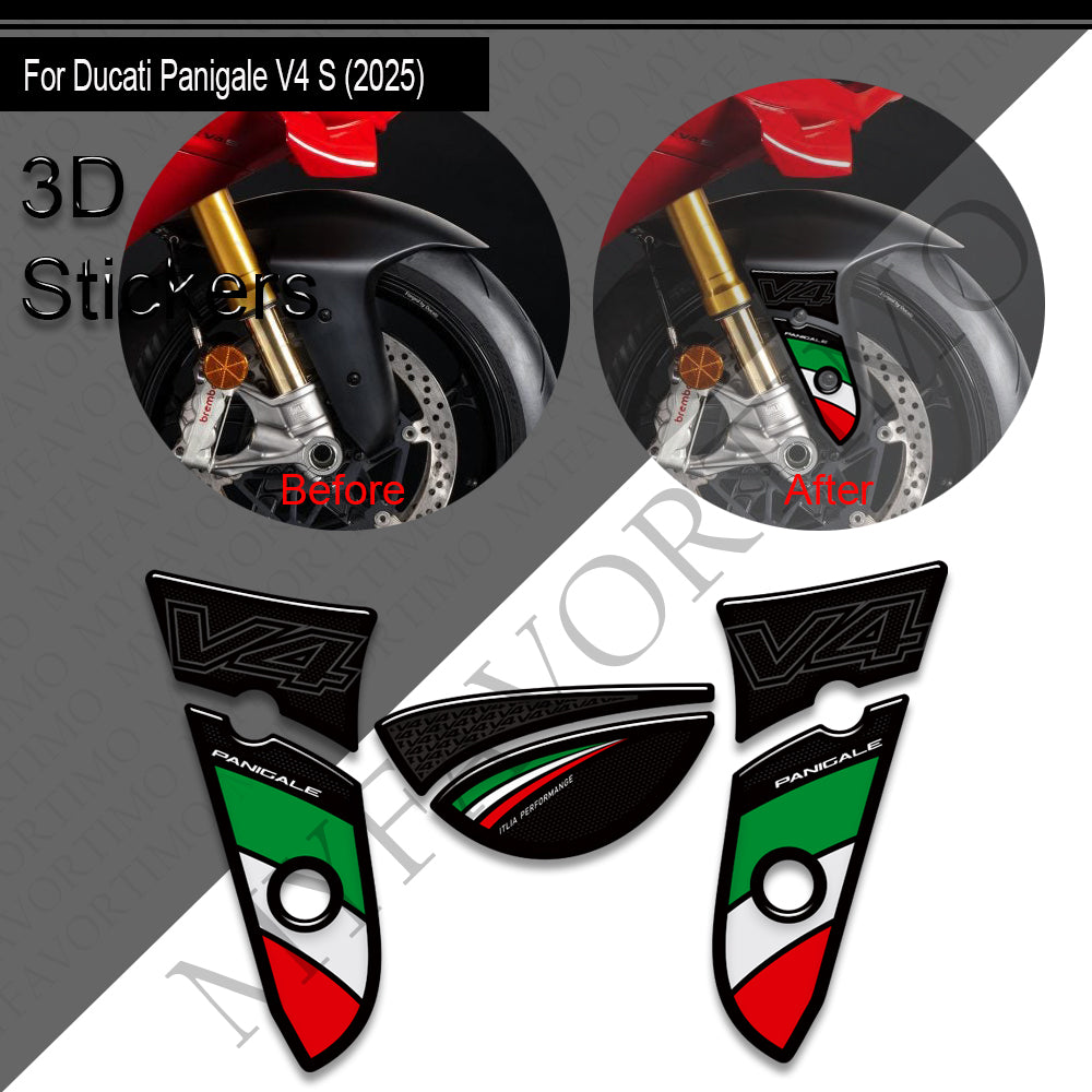 Ducati Panigale V4 V4S Decals Kit 2025 丨 Tank Pad and Full Fairing Stickers