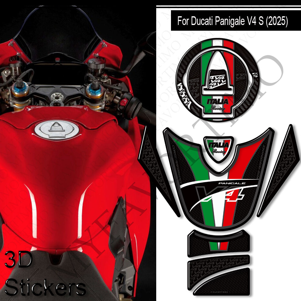 Ducati Panigale V4 V4S Decals Kit 2025 丨 Tank Pad and Full Fairing Stickers