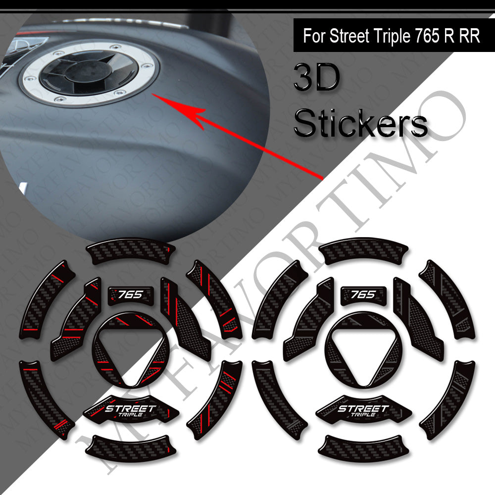 Triumph Street Triple 765 R RS Decals Kit 2023-2024 | Tank Stickers