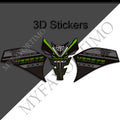Kawasaki Versys 1000 SE LT 3D Epoxy Tank Decals Kit 丨 Center and Side Stickers