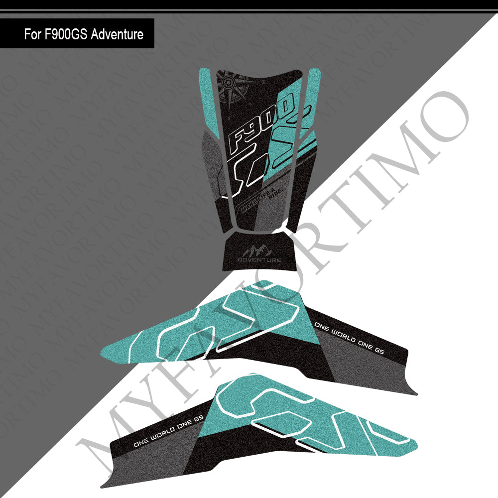 BMW F900GS Adventure Anti-Slip Tank Pad Kit 2024-2026 丨 Center and Side Stickers