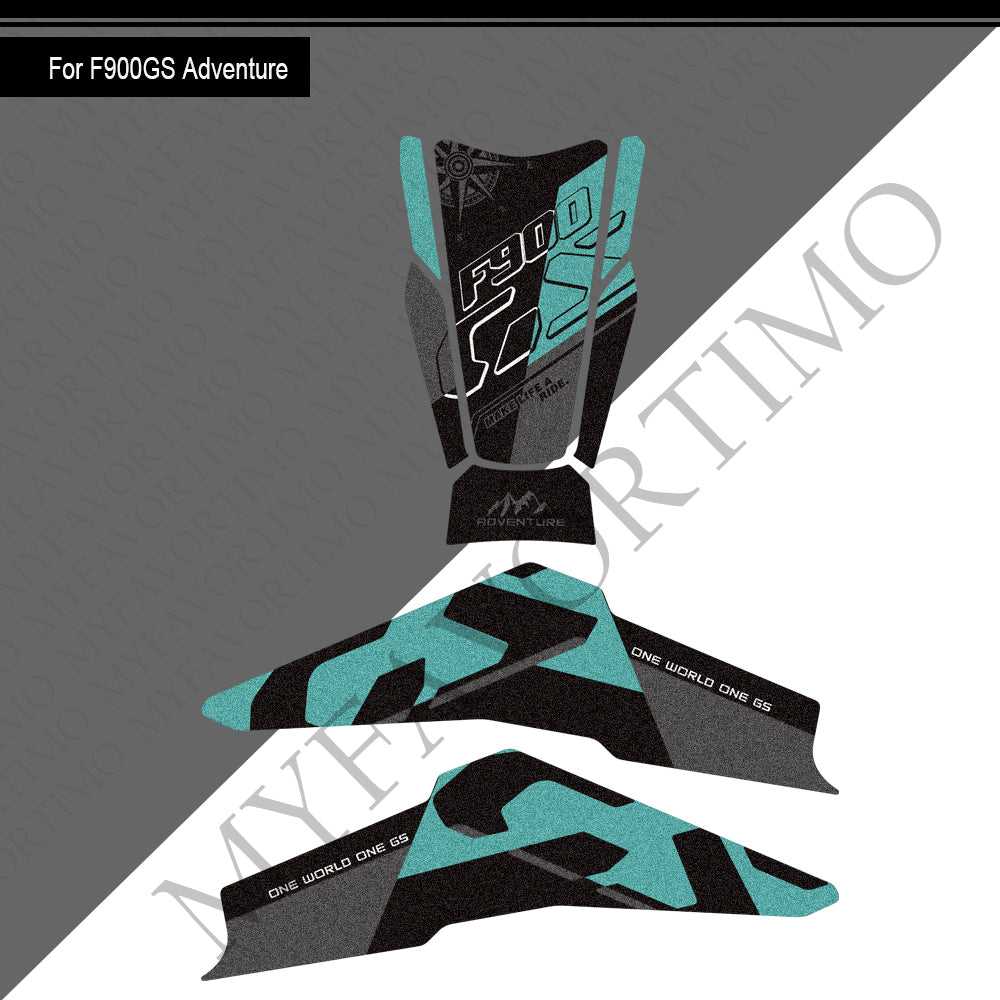 BMW F900GS Adventure Anti-Slip Tank Pad Kit 2024-2026 丨 Center and Side Stickers