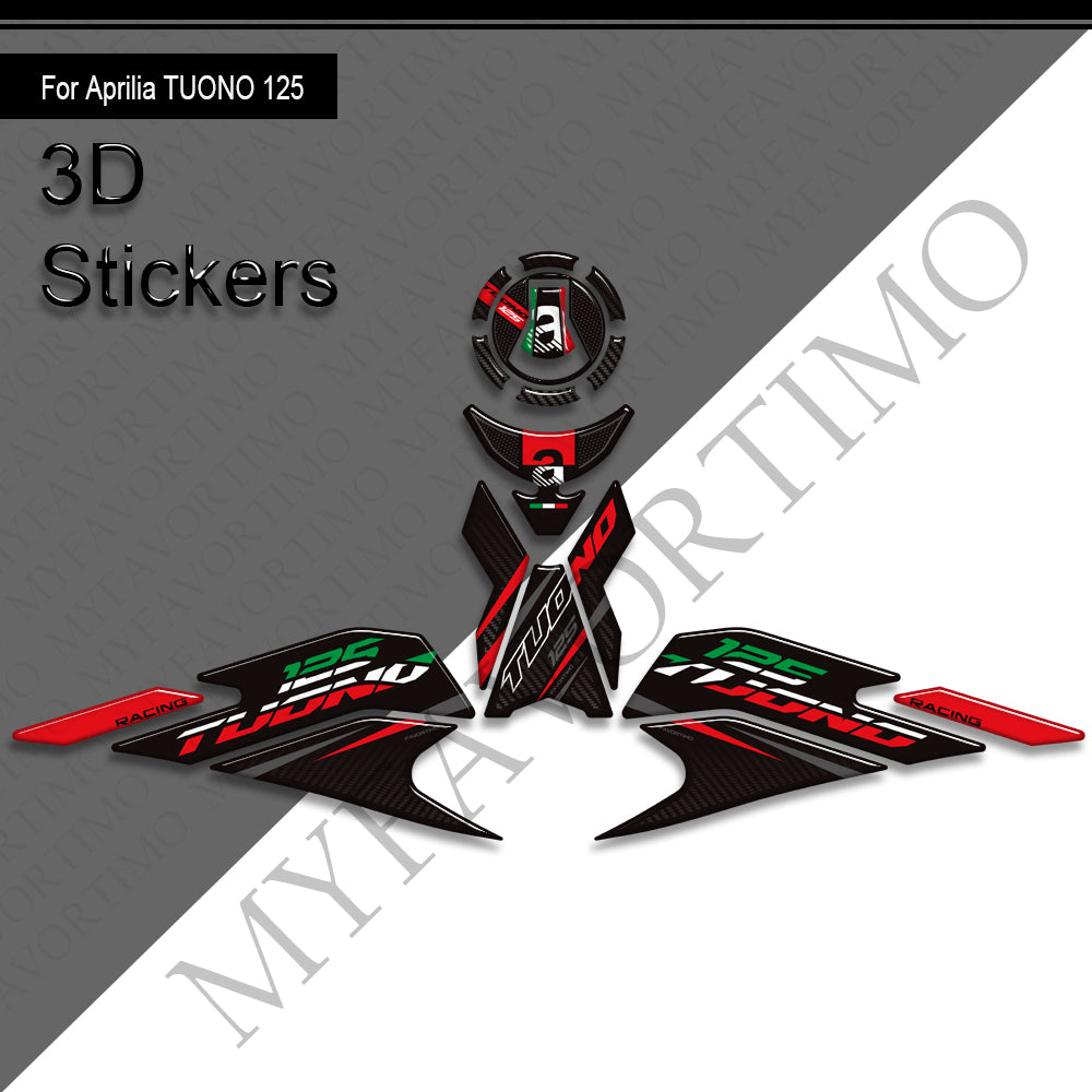 Aprilia TUONO 125 Decals Kit | Tank Pad & Side Stickers