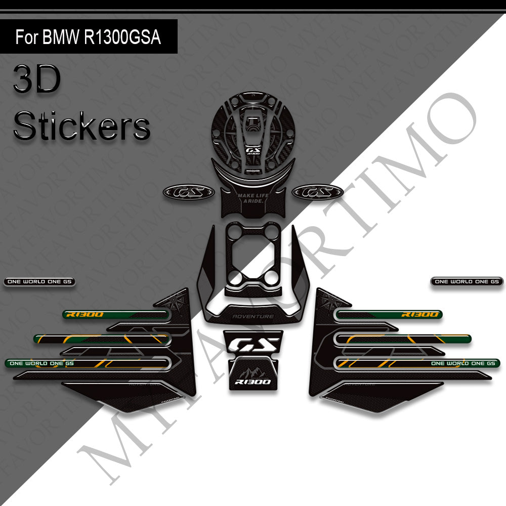 BMW R1300GS Adventure 2024-2025 Decals Kit 丨 Tank Pad and Side Stickers