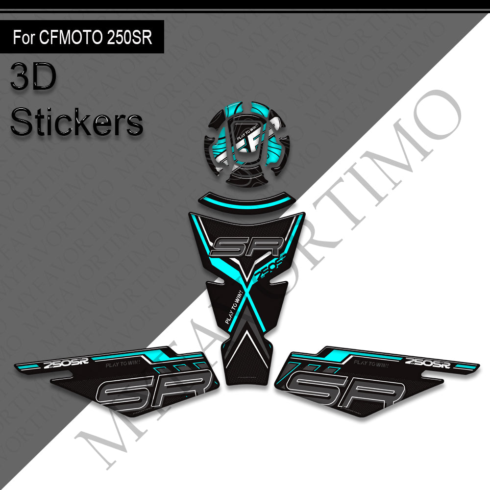 CFMOTO 250SR Decals Kit 丨 Tank Pad and Side Stickers