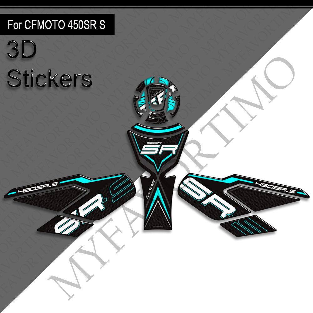 CFMOTO 450SR S Decals Kit 2023-2025 丨 Tank Pad and Side Stickers