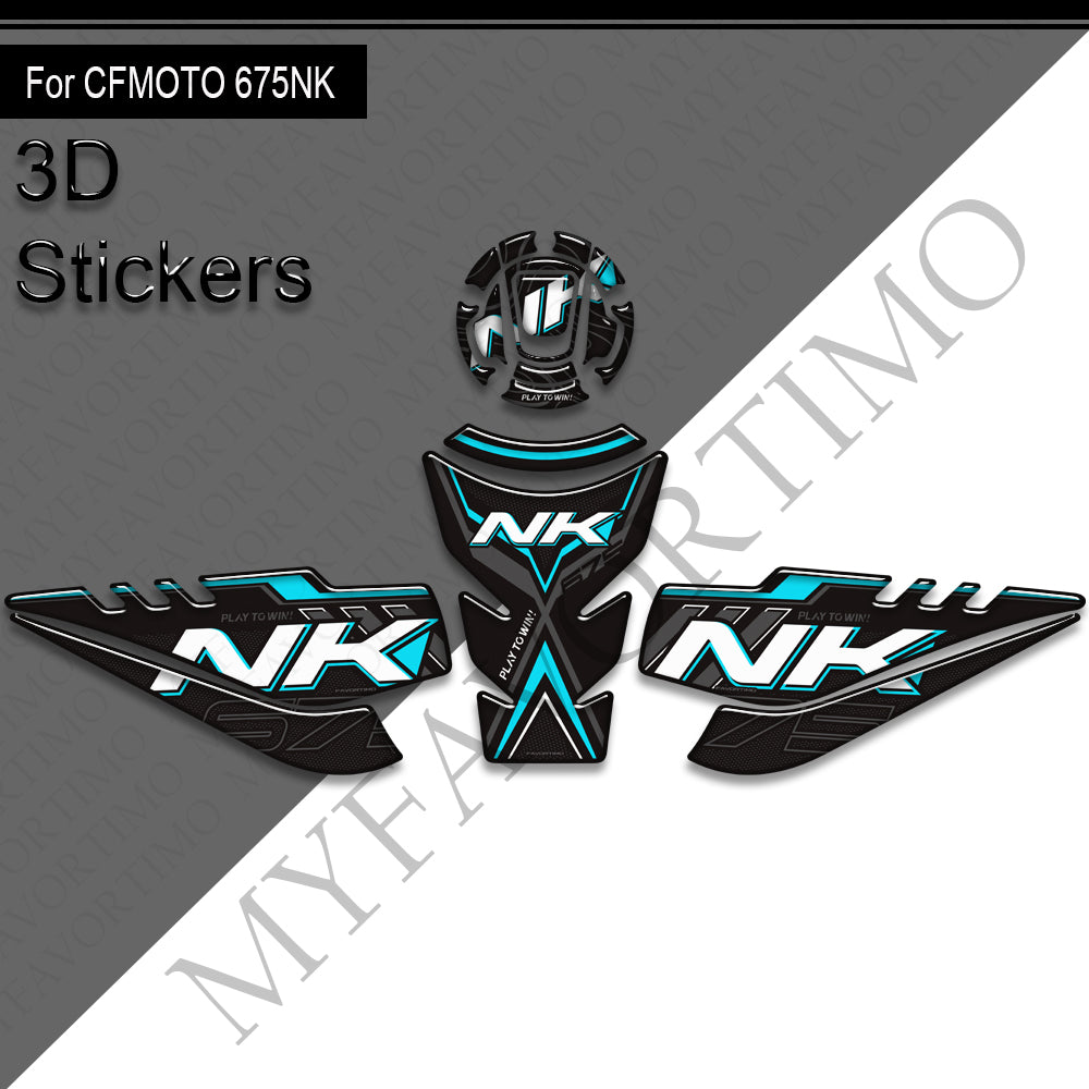 CFMOTO 675NK Decals Kit 2024-2025 丨 Tank Pad and Side Stickers