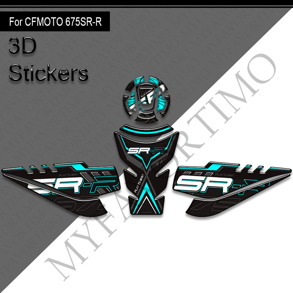 CFMOTO 675SR-R Decals Kit 2024-2025 丨 Tank Pad and Side Stickers