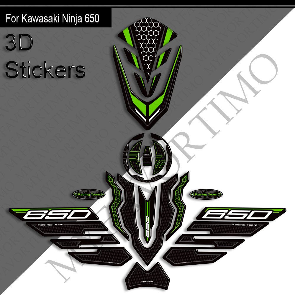 Kawasaki Ninja Z650 Decals Kit 2020-2025 丨 Tank Pad and Side Stickers