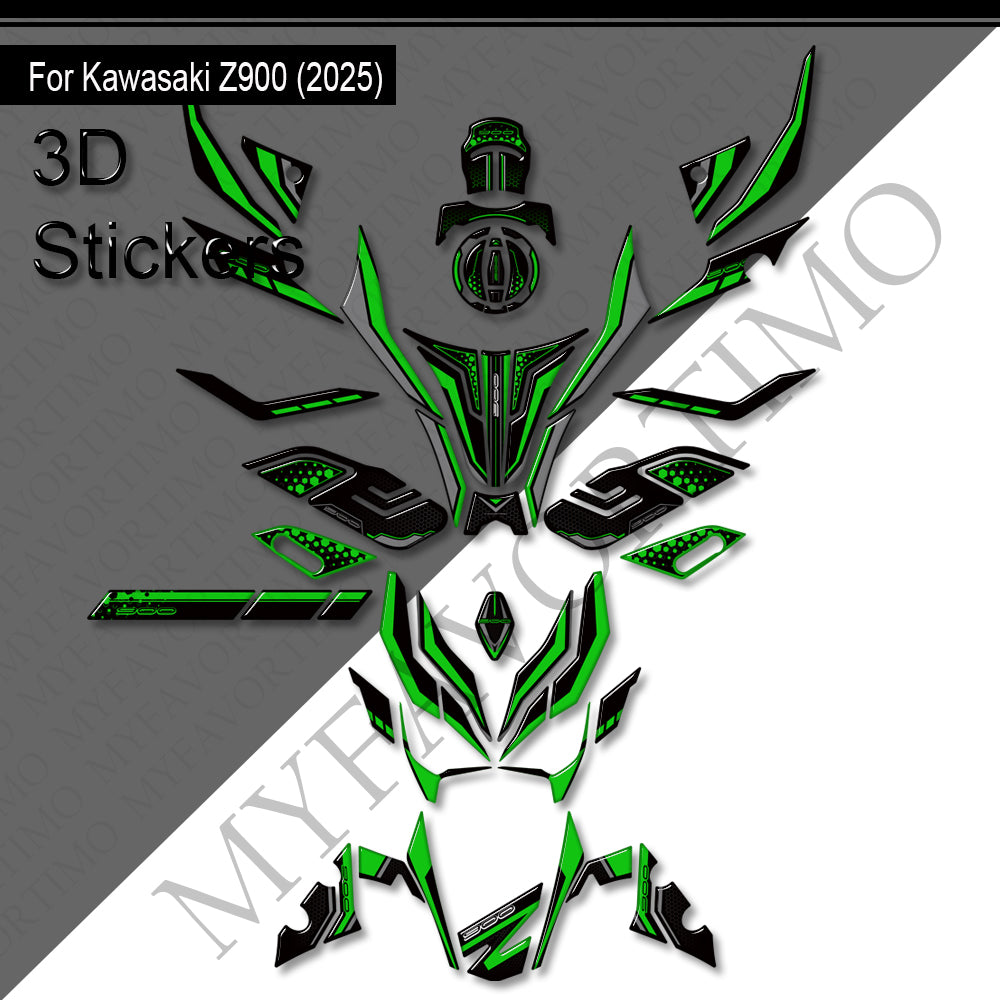 Kawasaki Z900 Z900SE Decals Kit 2025-2026 | Tank & Fairing Stickers