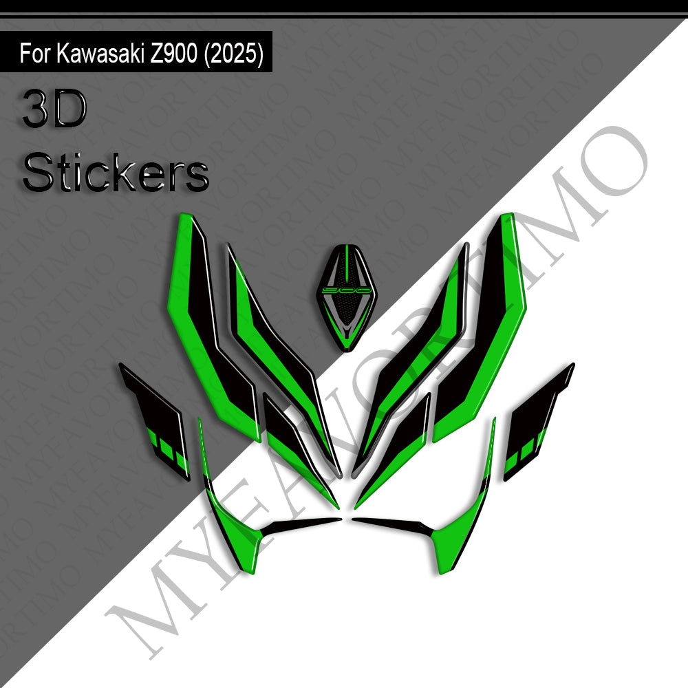 Kawasaki Z900 Z900SE Decals Kit 2025-2026 | Tank & Fairing Stickers