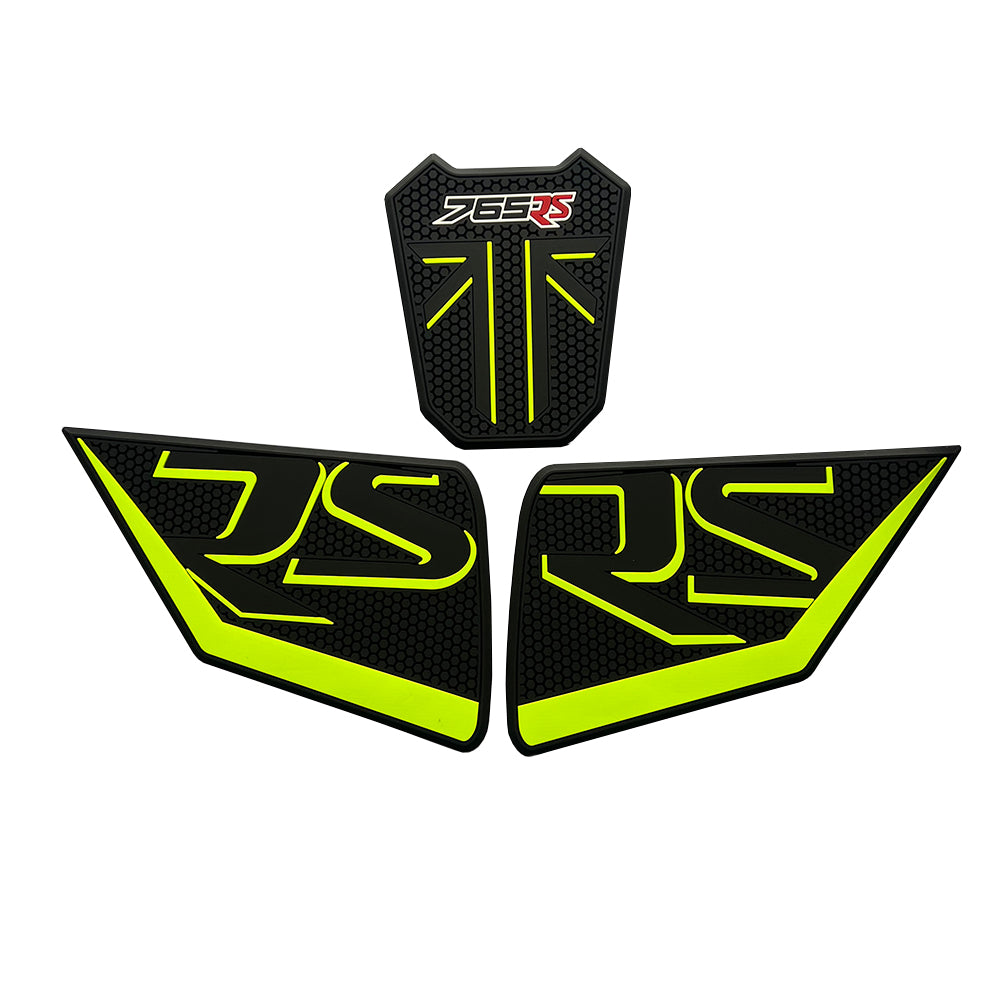 Triumph Street Triple 765 RS Rubber Anti-Slip Tank Pad Kit 2023-2024 丨 Center Pad and Side Grips