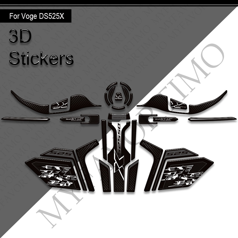 VOGE 525 DSX Decals Kit | Handguard and Tank Stickers