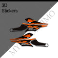 KTM 790 890 1090 1190 1290 Adventure R Handguard Decals Kit 丨 3D Protective Stickers