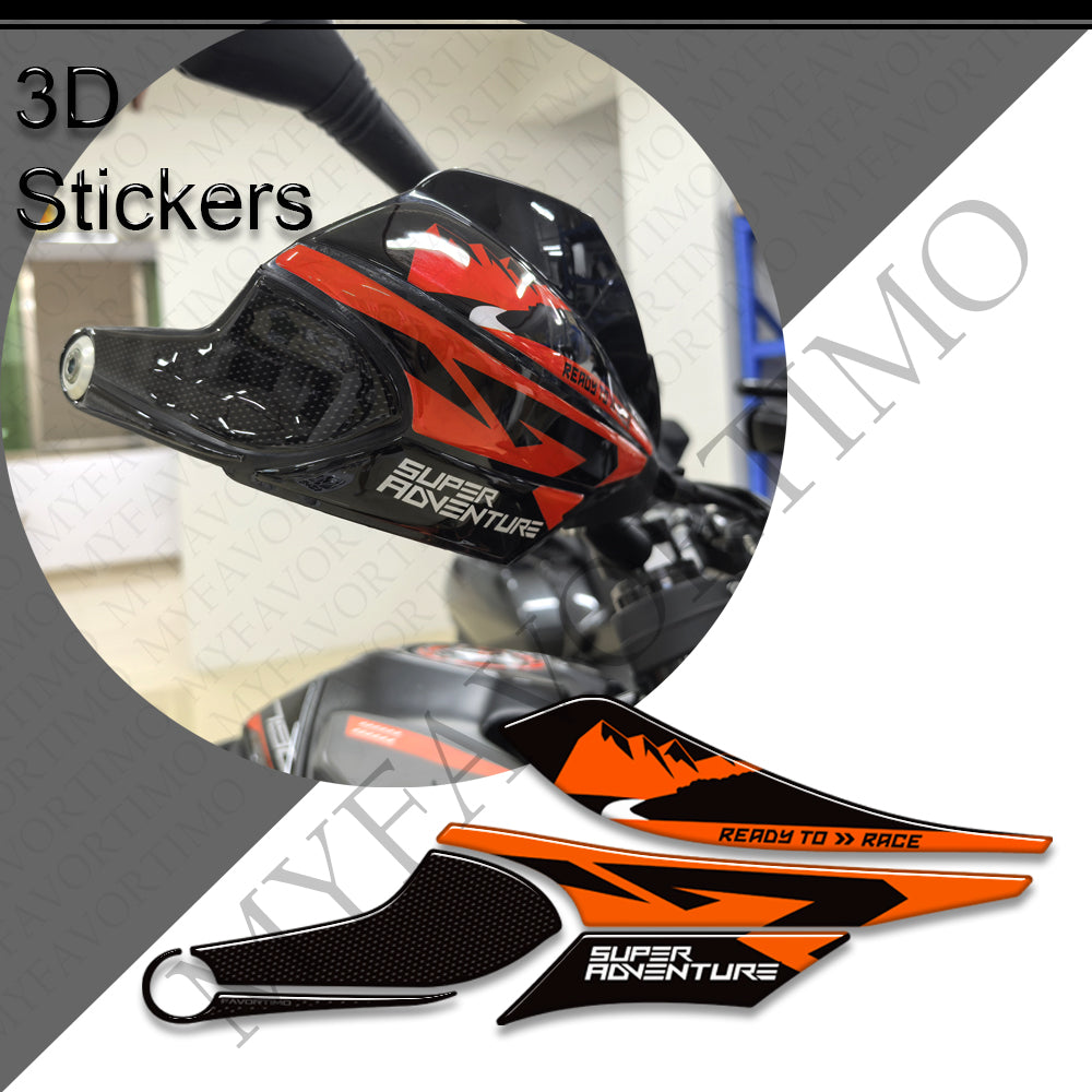KTM 790 890 1090 1190 1290 Adventure R Handguard Decals Kit 丨 3D Protective Stickers