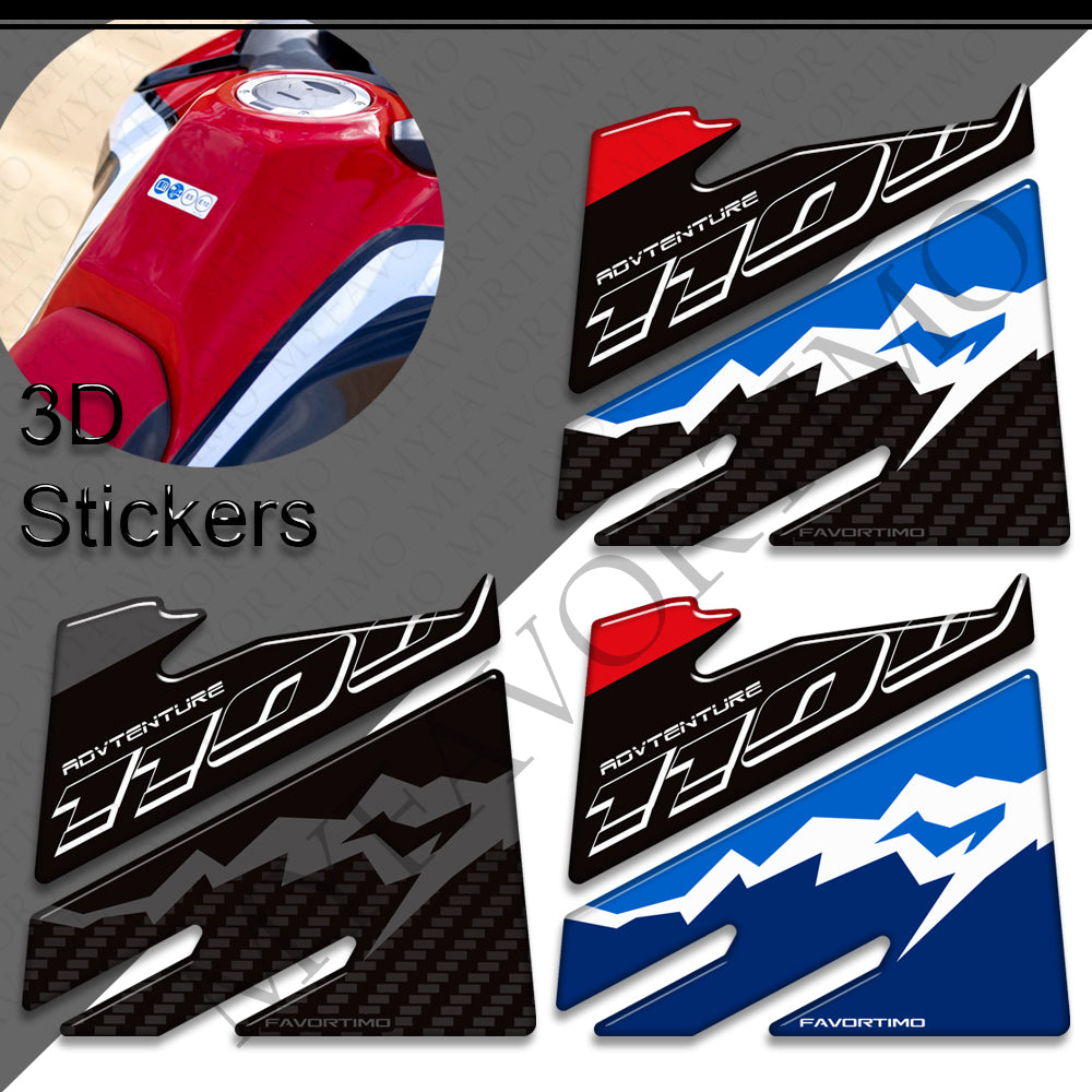 Honda CRF1100L Africa Twin Decals Kit 2024-2026 | Tank Pad and Fairing Stickers