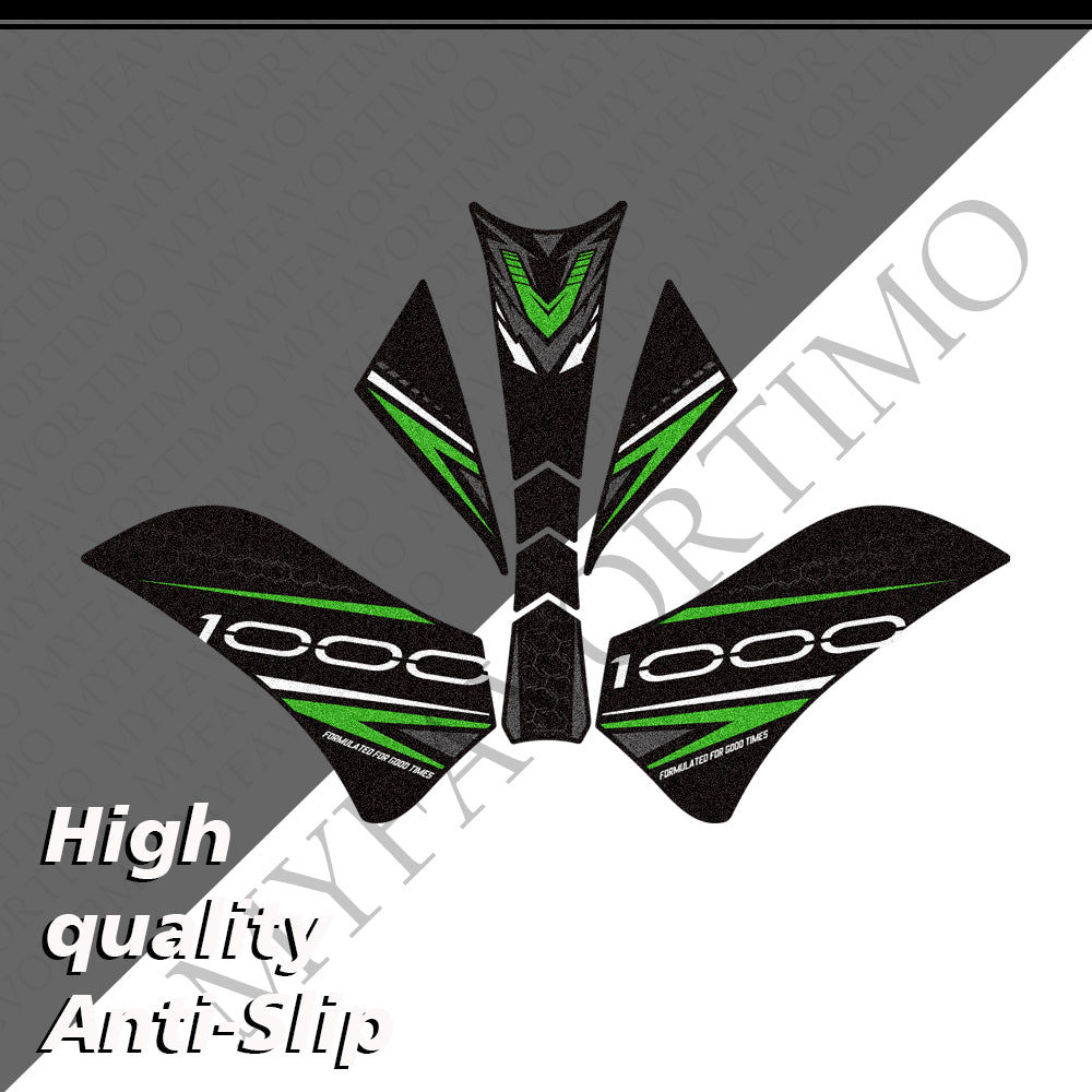 Kawasaki Z1100 Z1000 SE Stickers Decals | Matte Anti‑Slip Tank Pad Knee Grip Protection Kit