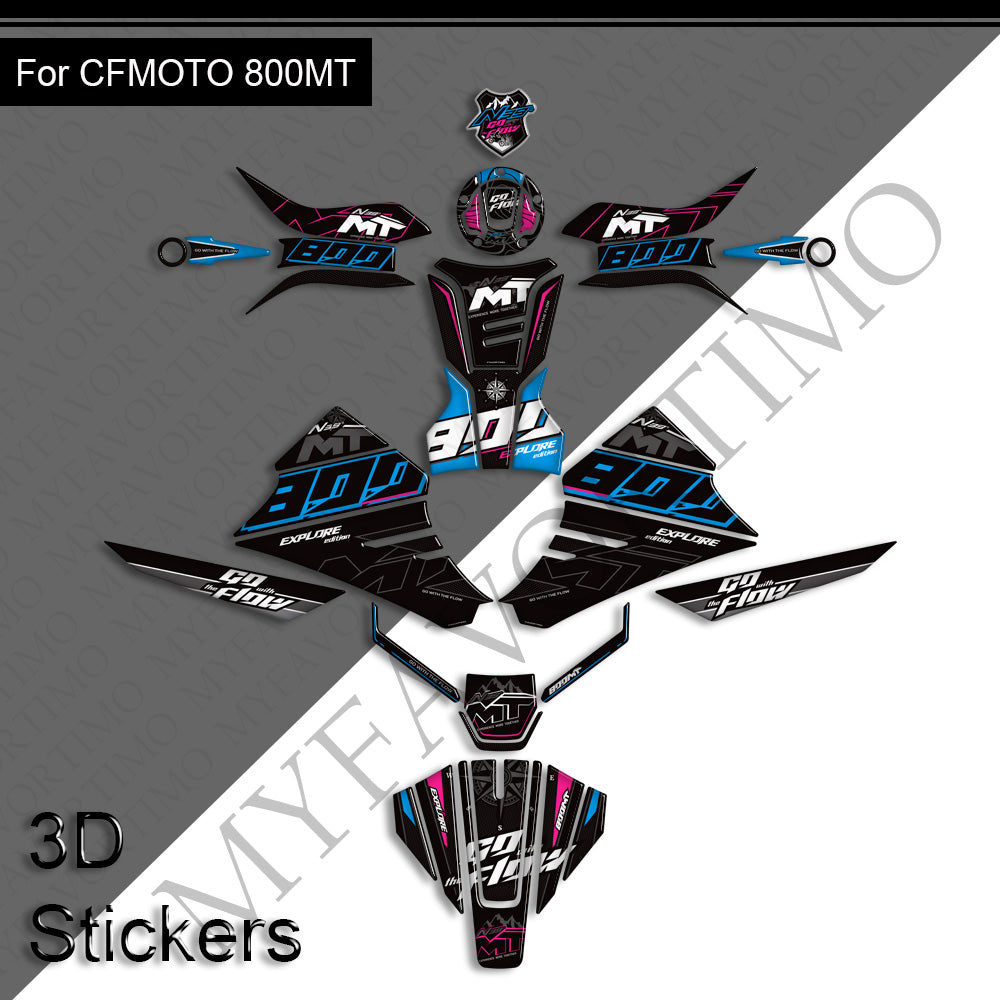 CFMOTO 800MT Body Panel Decals Kit 丨 Fairing and Full Set Stickers