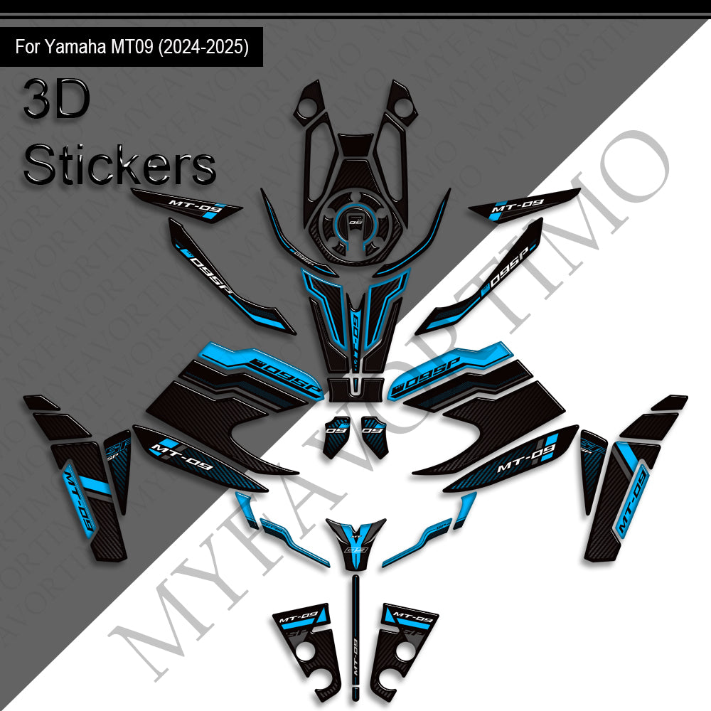 Yamaha MT-09 MT-09 SP Decals Kit 2024-2025 | Tank & Fairing Stickers