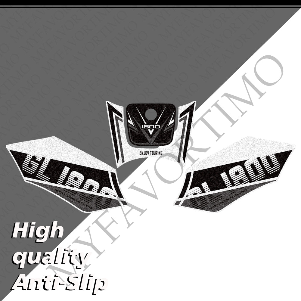 Honda Goldwing GL1800 F6B 2011‑2017 | Matte Anti-Slip Tank Pad Knee Grips Decals Kit