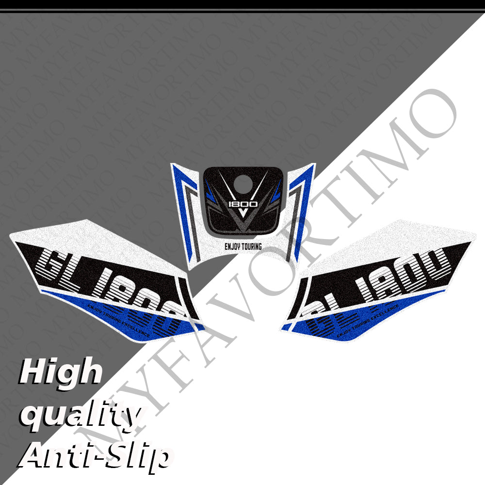 Honda Goldwing GL1800 F6B 2011‑2017 | Matte Anti-Slip Tank Pad Knee Grips Decals Kit