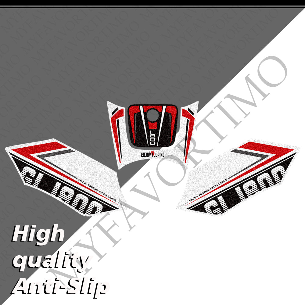 Honda Goldwing GL1800 F6B 2011‑2017 | Matte Anti-Slip Tank Pad Knee Grips Decals Kit