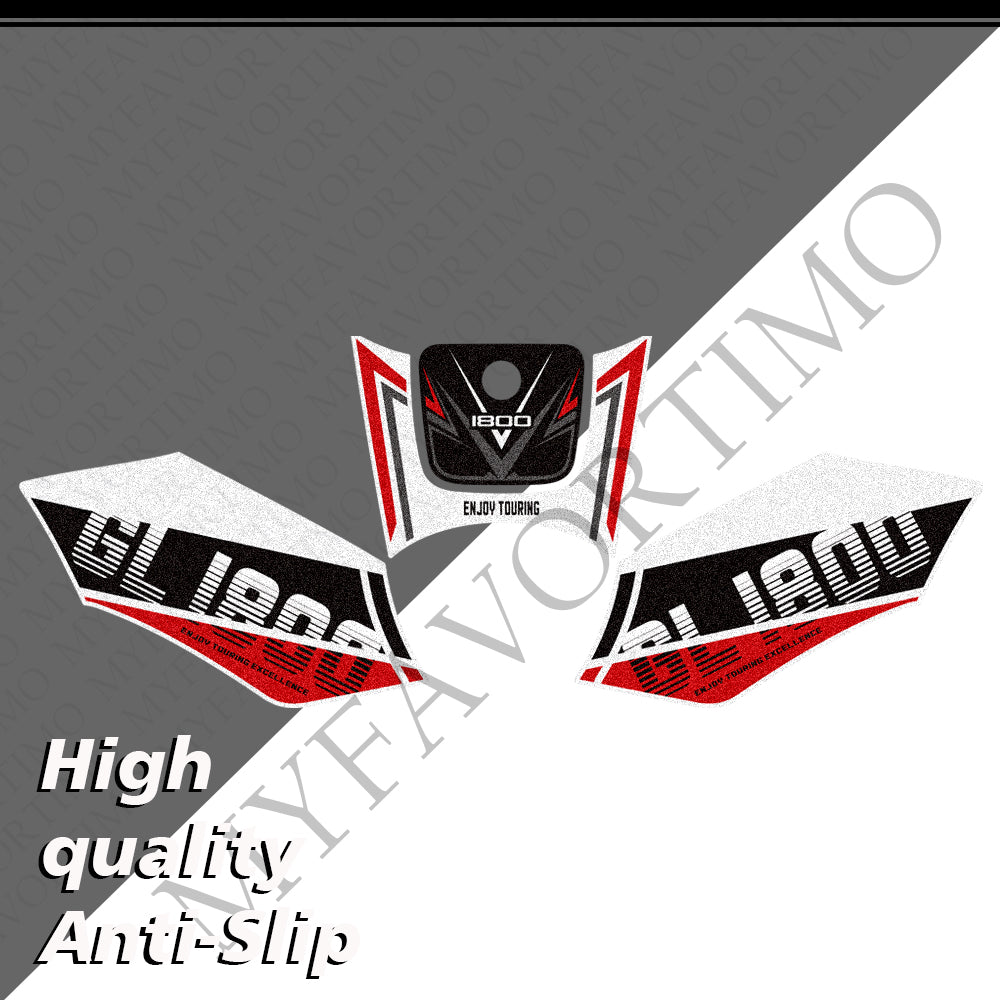 Honda Goldwing GL1800 F6B 2011‑2017 | Matte Anti-Slip Tank Pad Knee Grips Decals Kit