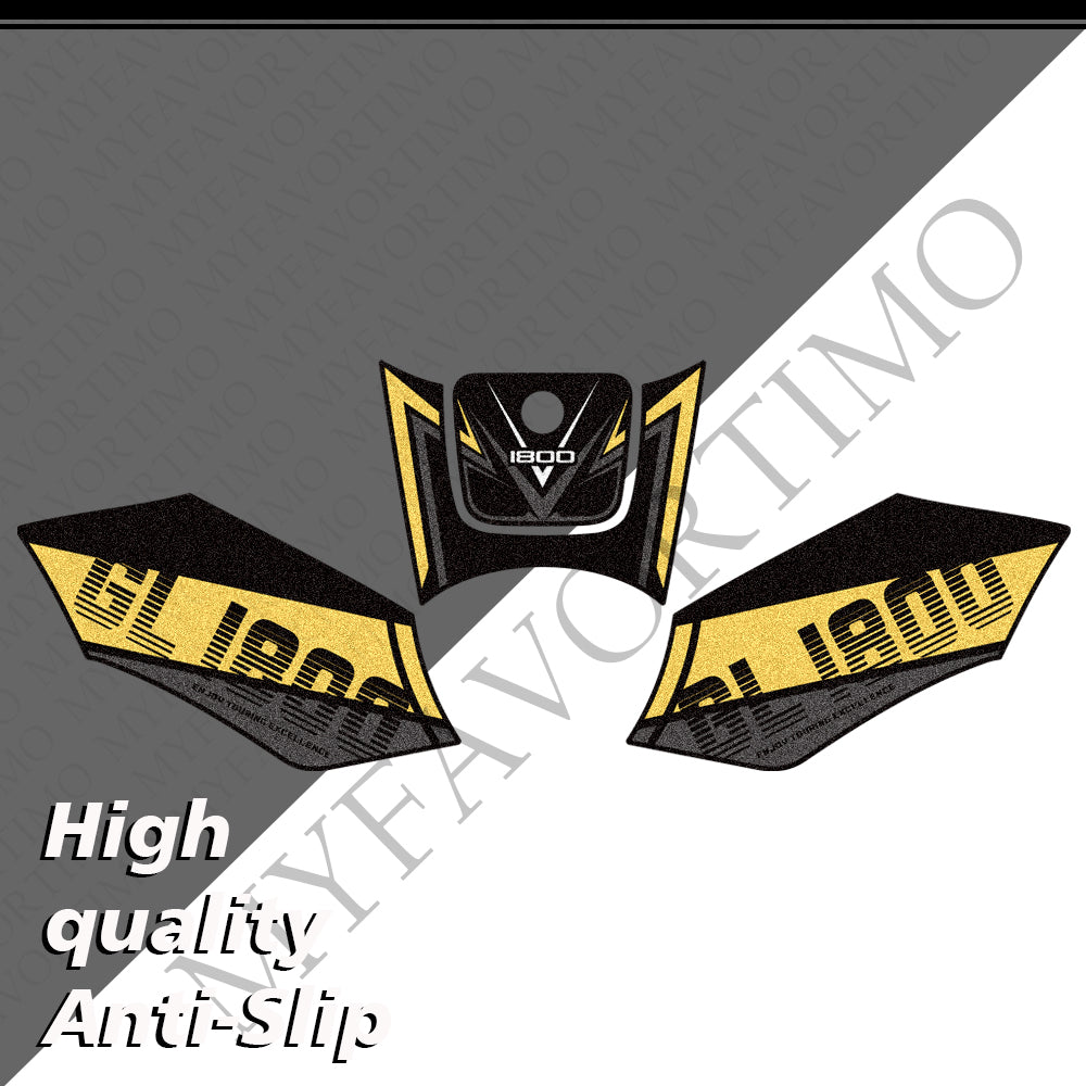 Honda Goldwing GL1800 F6B 2011‑2017 | Matte Anti-Slip Tank Pad Knee Grips Decals Kit