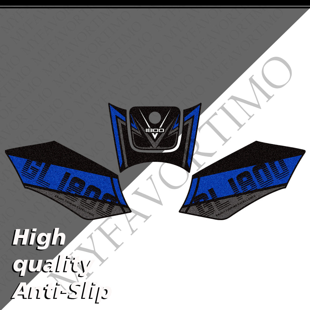 Honda Goldwing GL1800 F6B 2011‑2017 | Matte Anti-Slip Tank Pad Knee Grips Decals Kit