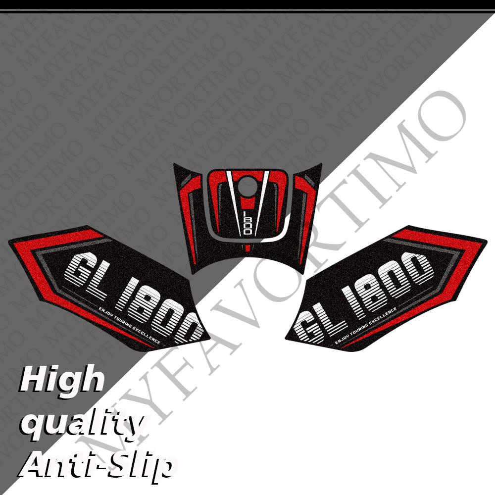Honda Goldwing GL1800 F6B 2011‑2017 | Matte Anti-Slip Tank Pad Knee Grips Decals Kit
