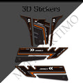 KTM 390 Duke 3D Epoxy Tank Pad Kit 丨 Center and Side Stickers