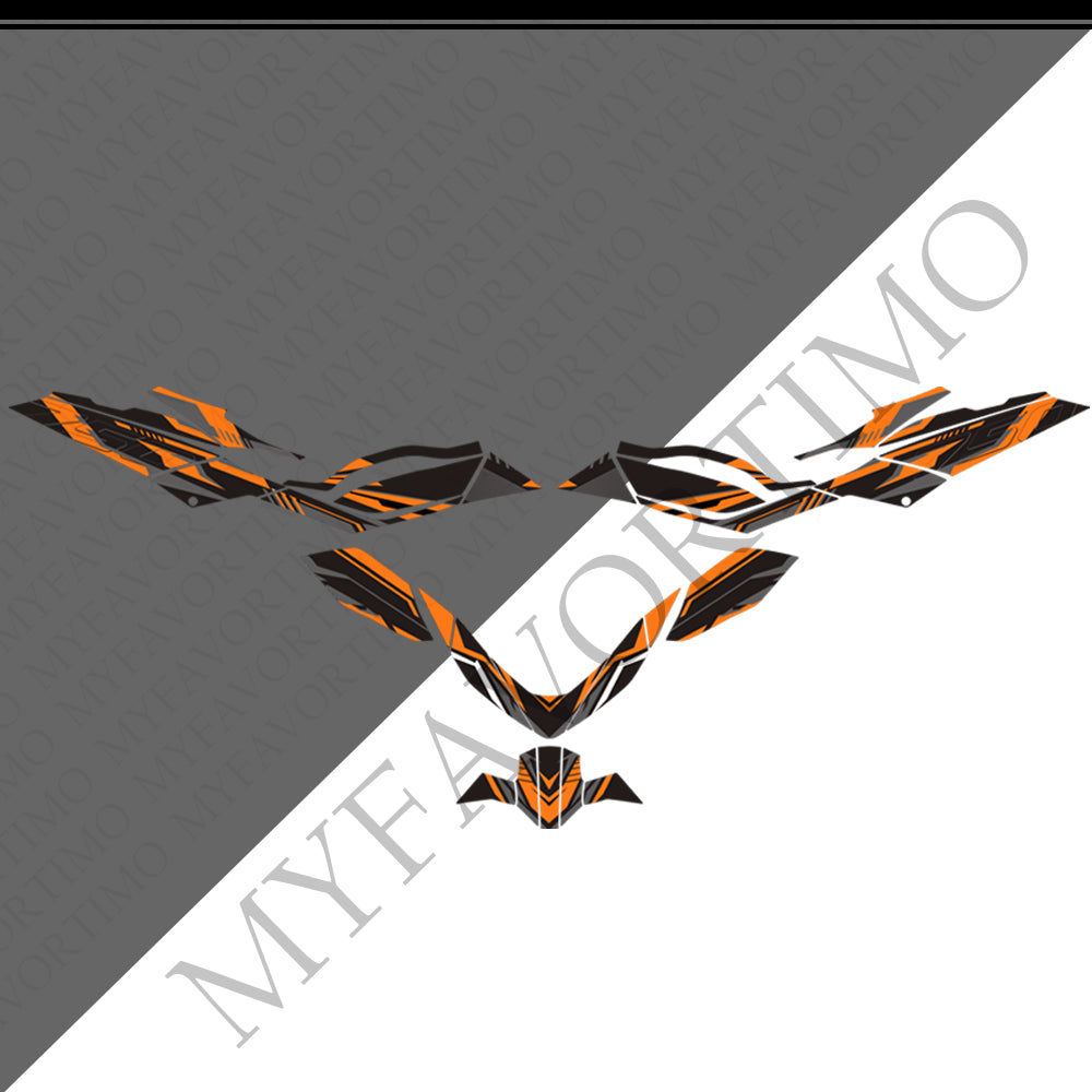Honda Forza 750 NSS750 PVC Full Body Decals Kit 2025-2026 丨 Black Brown Orange