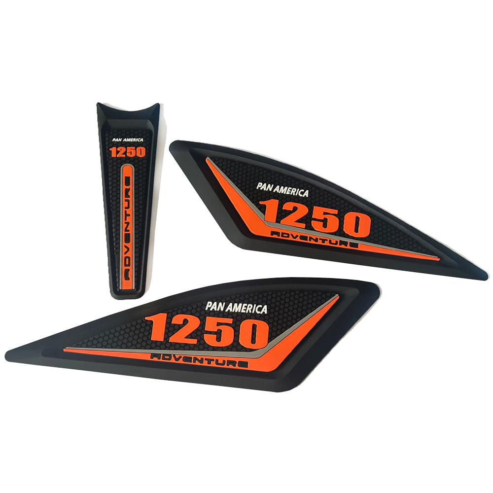 Harley-Davidson Pan America 1250 Rubber Anti-Slip Tank Pad Kit 2022-2024 丨 Center Pad and Side Grips