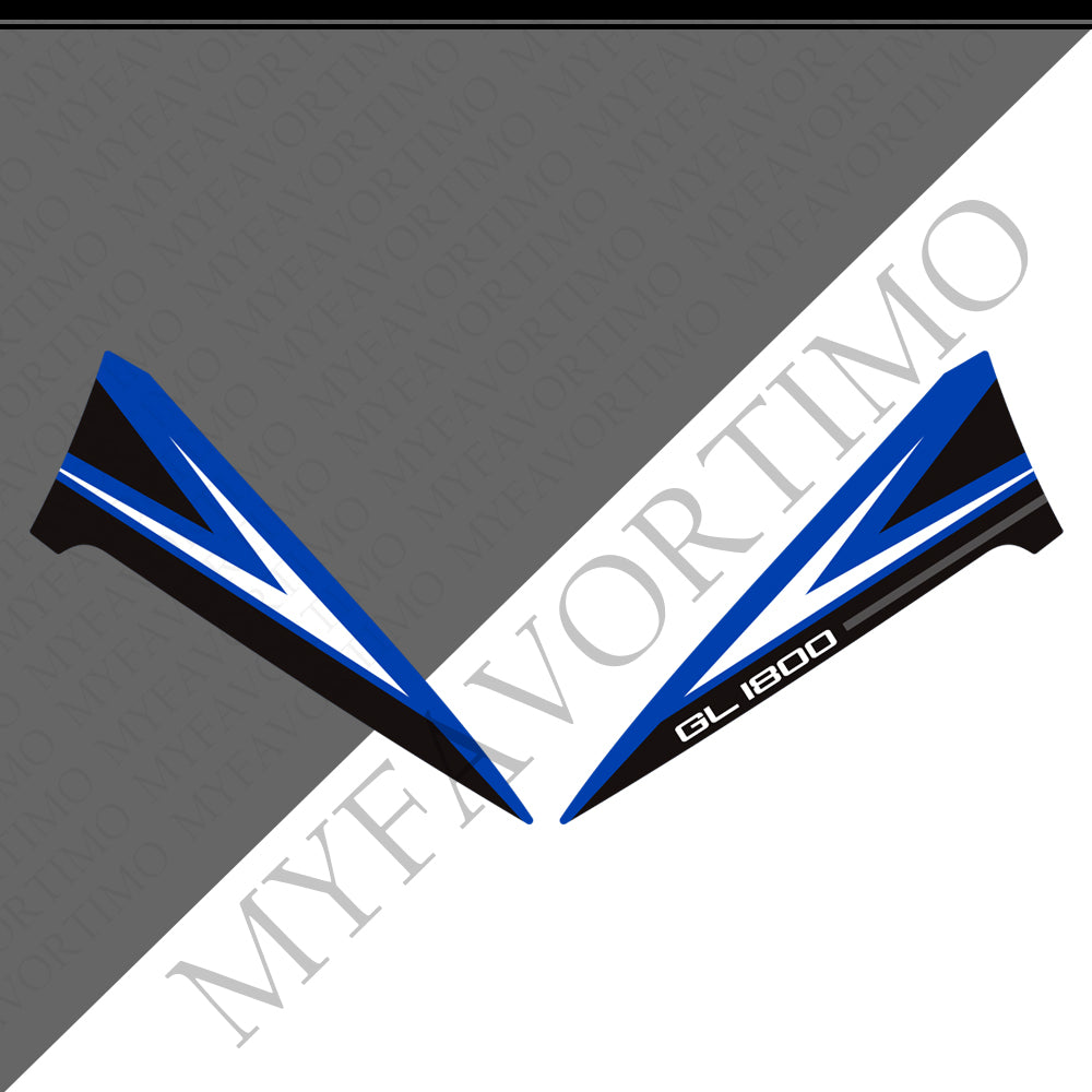 Honda Goldwing GL1800 F6B 2011‑2017 | PVC Tank Grips Front Fairing Fender Stickers Decals Kit