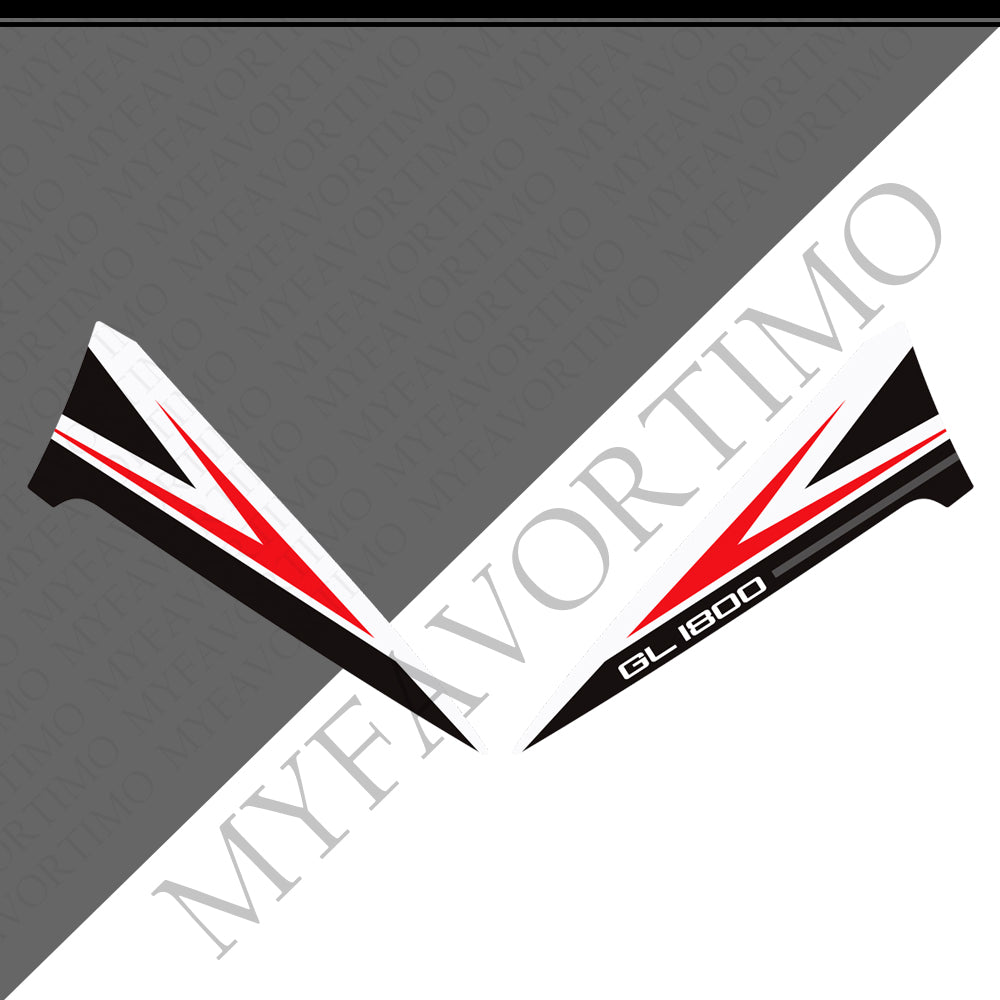 Honda Goldwing GL1800 F6B 2011‑2017 | PVC Tank Grips Front Fairing Fender Stickers Decals Kit