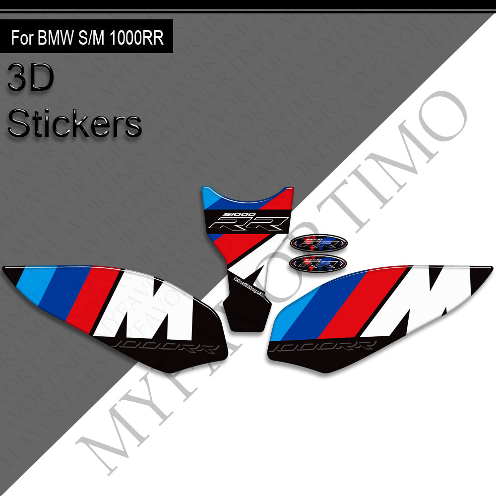 BMW S1000RR S1000R M1000R M1000RR Decals Kit 2021-2025 丨 Tank Pad and Side Stickers