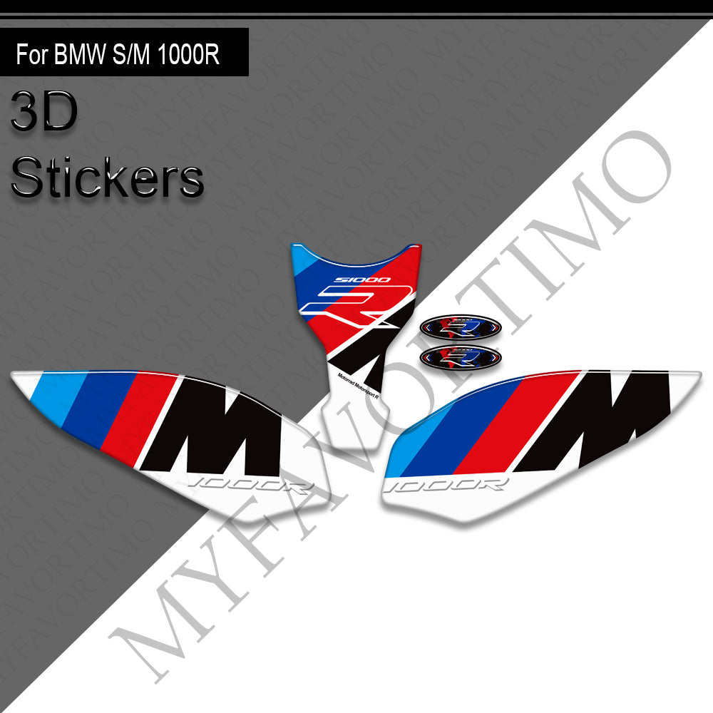 BMW S1000RR S1000R M1000R M1000RR Decals Kit 2021-2025 丨 Tank Pad and Side Stickers