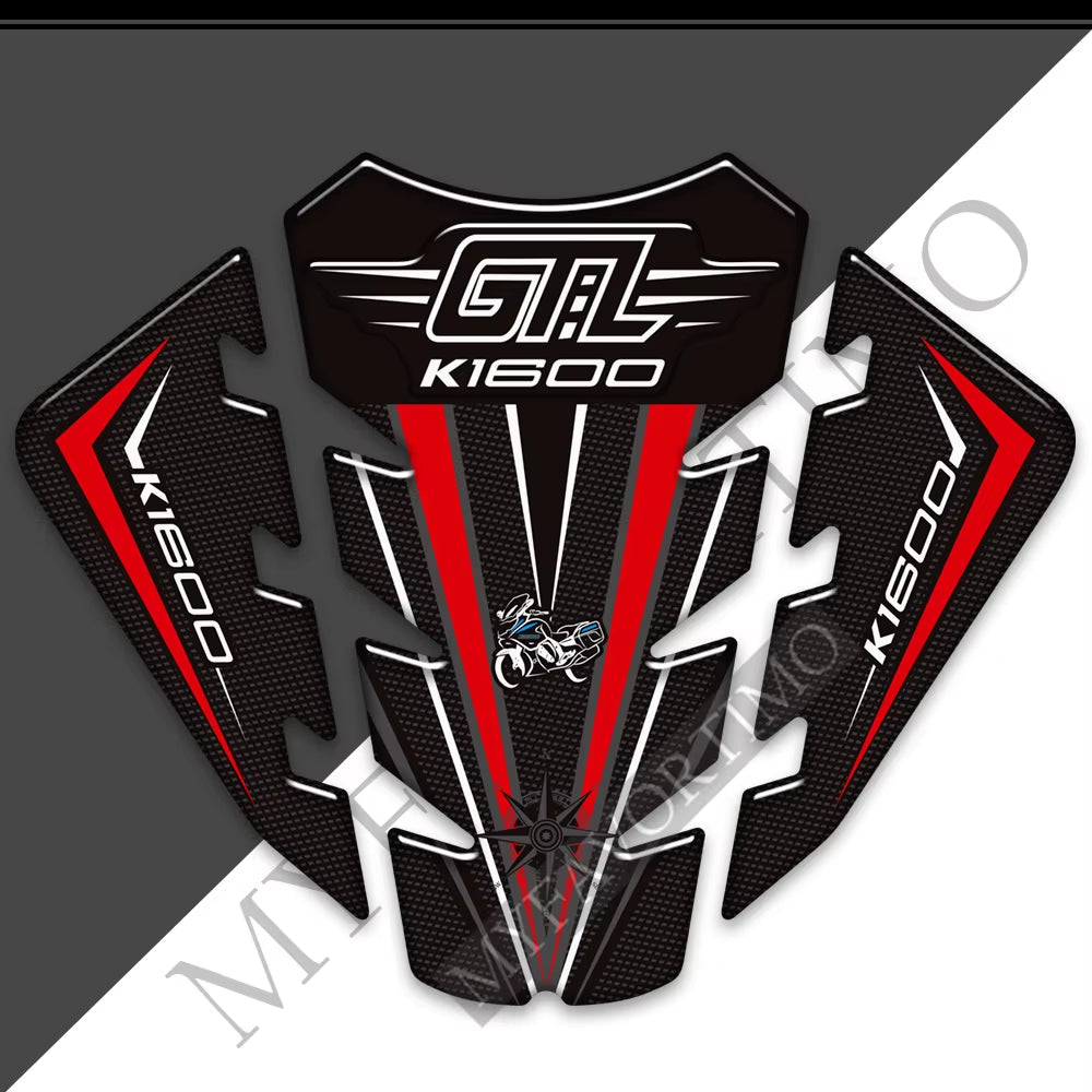 BMW K1600GTL 3D Epoxy Tank Pad Kit 2015-2021 丨 Center Pad