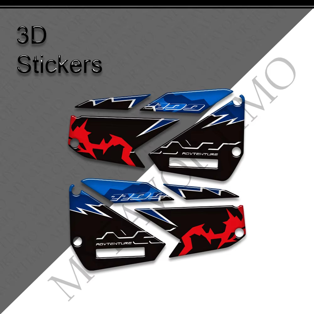 Honda NT1100 NT1100 DCT 3D Epoxy Side Pannier Decals Kit 2022-2026 丨 Black Red White