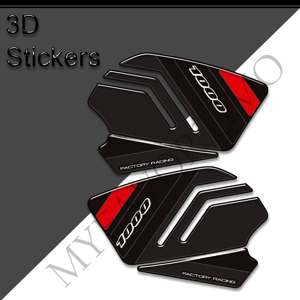 Suzuki GSX-R1000 GSX-R1000R 3D Epoxy Tank Side Decals Kit 2017-2026 丨 Yellow Blue Red Black
