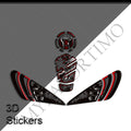 Honda Rebel 250 300 500 3D Epoxy Tank Decals Kit 丨 Fuel Cap and Side Stickers