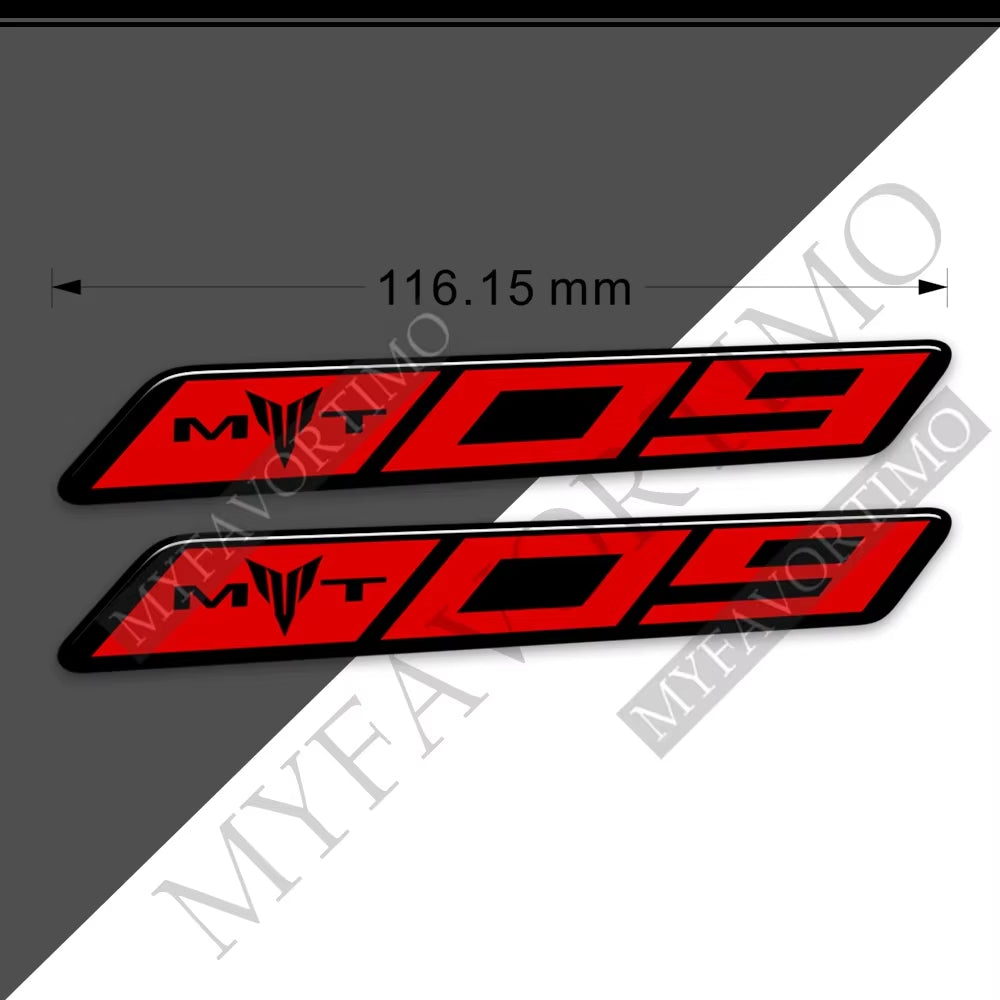 Yamaha MT-09 MT-09 SP FZ-09 3D Epoxy Tank Decals Kit 2021-2022 丨 Fuel Cap and Side Stickers