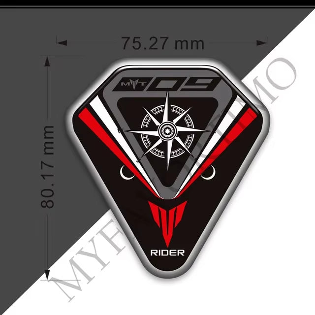 Yamaha MT-09 MT-09 SP FZ-09 3D Epoxy Tank Decals Kit 2021-2022 丨 Fuel Cap and Side Stickers