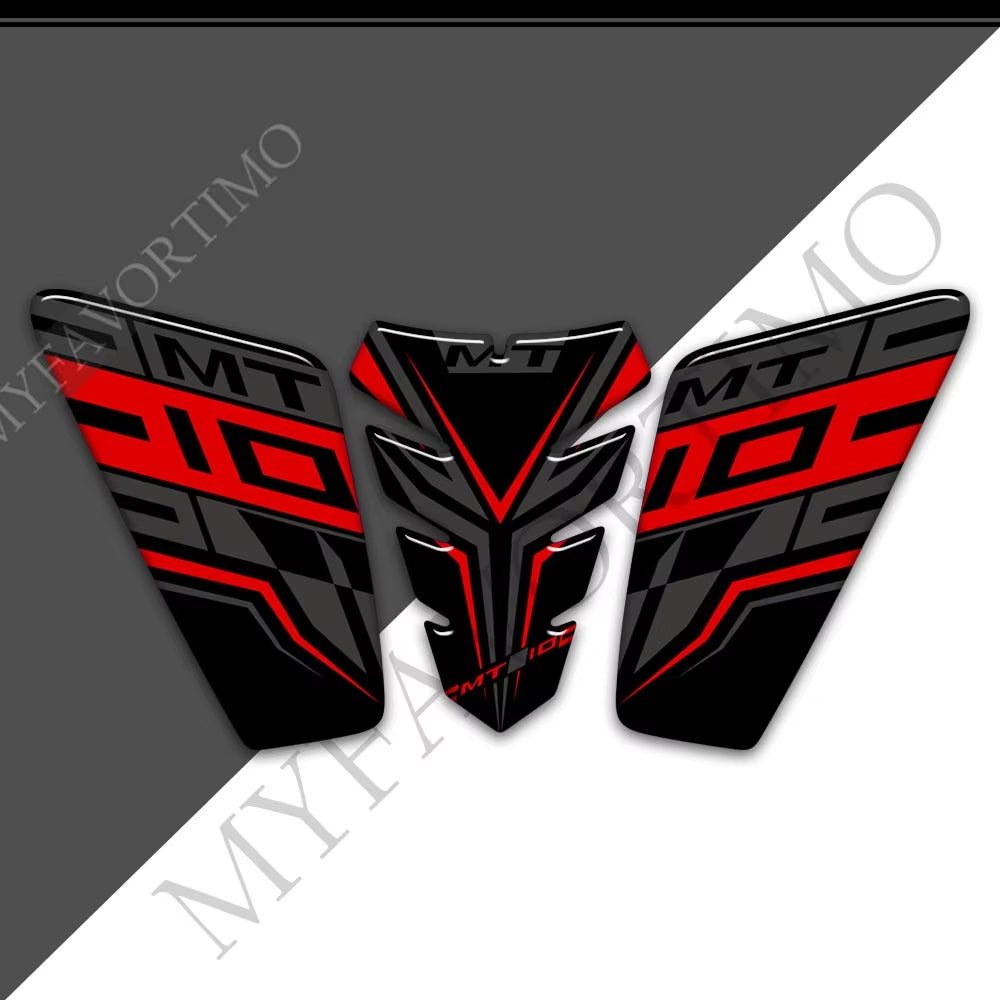 Yamaha MT-10 MT-10 SP FZ-10 3D Epoxy Tank Decals Kit 2016-2024 丨 Fuel Cap and Side Stickers