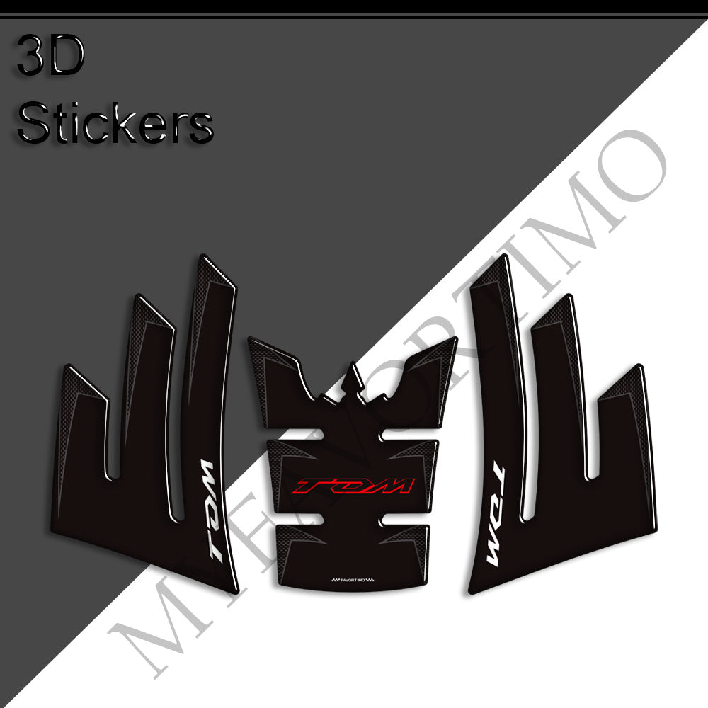 Yamaha TDM900 3D Epoxy Tank Pad Kit 2002-2011 丨 Center and Side Stickers
