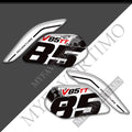Moto Guzzi V85TT 3D Epoxy Tank Side Decals Kit 丨 Red and Black